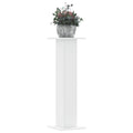 Supporti per Piante 2 pz Bianchi 30x30x95 cm Legno Multistrato