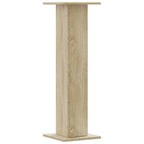 Supporti per Piante 2 pz Rovere Sonoma 30x30x95cm in Truciolato