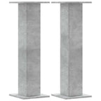 Supporti per Piante 2 pz Grigio Cemento 30x30x95 cm Truciolato