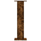 Supporti per Piante 2 pz Rovere Fumo 30x30x95 cm in Truciolato