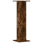 Supporti per Piante 2 pz Rovere Fumo 30x30x95 cm in Truciolato