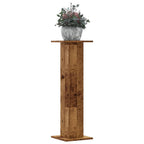 Supporti per Piante 2 pz Legno Vecchio 30x30x95 cm Truciolato
