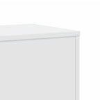 Supporti per Piante 2 pz Bianchi 33x33x100 cm Legno Multistrato
