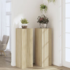 Supporti per Piante 2 pz Rovere Sonoma 33x33x100 cm Multistrato