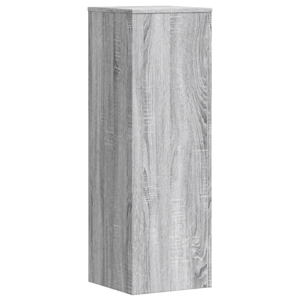 Supporti per Piante 2 pz Grigio Sonoma 33x33x100 cm Multistrato