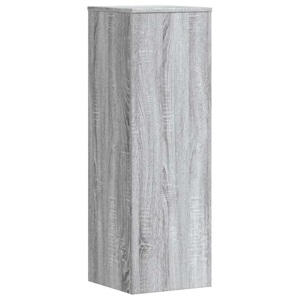 Supporti per Piante 2 pz Grigio Sonoma 33x33x100 cm Multistrato