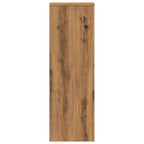 Supporti Piante 2 pz Rovere Artigianale 33x33x100cm Multistrato