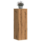Supporti Piante 2 pz Rovere Artigianale 33x33x100cm Multistrato
