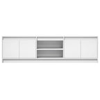 Mobile Porta TV con LED Bianco 180x34x50cm in Truciolato