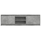 Mobile Porta TV con LED Grigio Cemento 180x34x50cm Truciolato