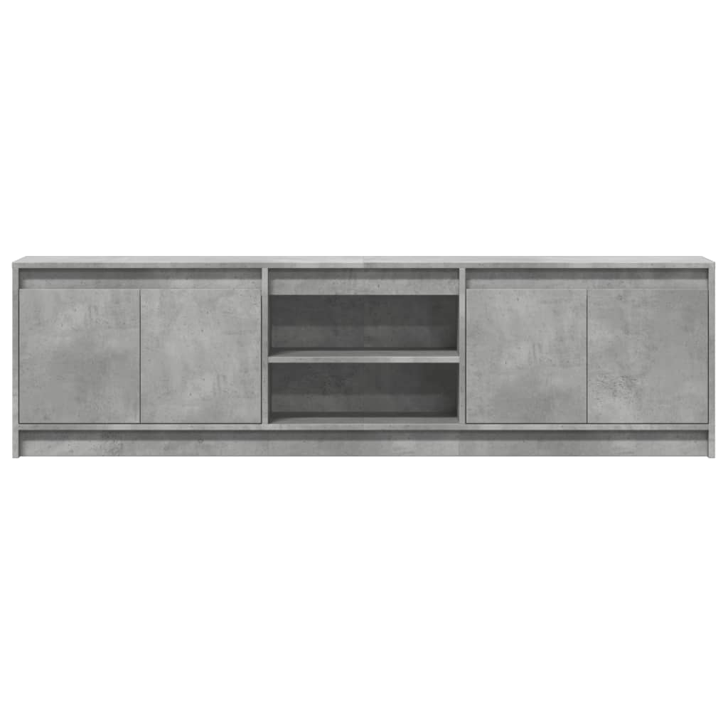 Mobile Porta TV con LED Grigio Cemento 180x34x50cm Truciolato