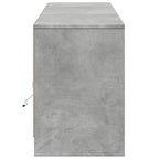 Mobile Porta TV con LED Grigio Cemento 180x34x50cm Truciolato