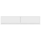 Mobile TV a Parete con LED Bianco 180x31x38 cm