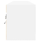 Mobile TV a Parete con LED Bianco 180x31x38 cm