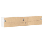 Mobile TV a Parete con LED Bianco 180x31x38 cm