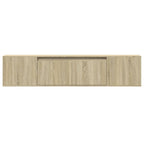Mobile TV a Parete con LED Rovere Sonoma 180x31x39,5 cm