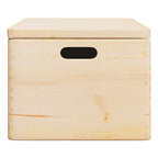 Scatola in Legno con Coperchio&Manici 40x30x23 cm Legno di Pino