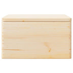 Scatola in Legno con Coperchio&Manici 40x30x23 cm Legno di Pino