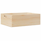 Scatola in Legno con Manici 40x30x13 cm Legno Massello di Pino