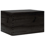 Scatola in Legno con Coperchio Nero 40x30x23cm in Legno di Pino