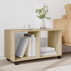 Mobiletto con Ruote Rovere Sonoma 72x33x42,5 cm in Truciolato