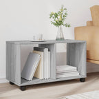 Mobiletto con Ruote Grigio Sonoma 72x33x42,5 cm in Truciolato