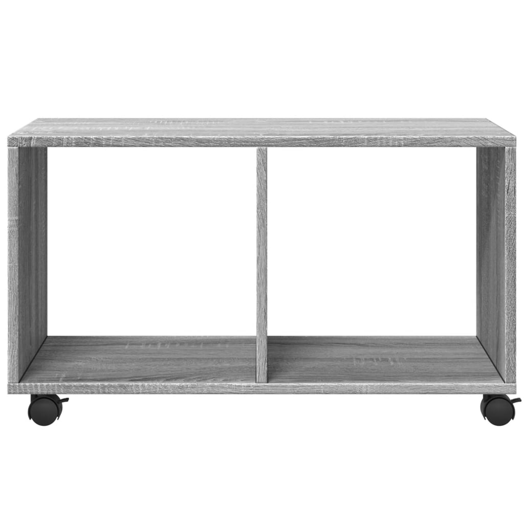 Mobiletto con Ruote Grigio Sonoma 72x33x42,5 cm in Truciolato