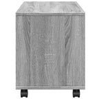Mobiletto con Ruote Grigio Sonoma 72x33x42,5 cm in Truciolato