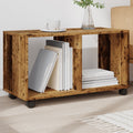 Mobiletto con Ruote Legno Antico 72x33x42,5 cm in Truciolato