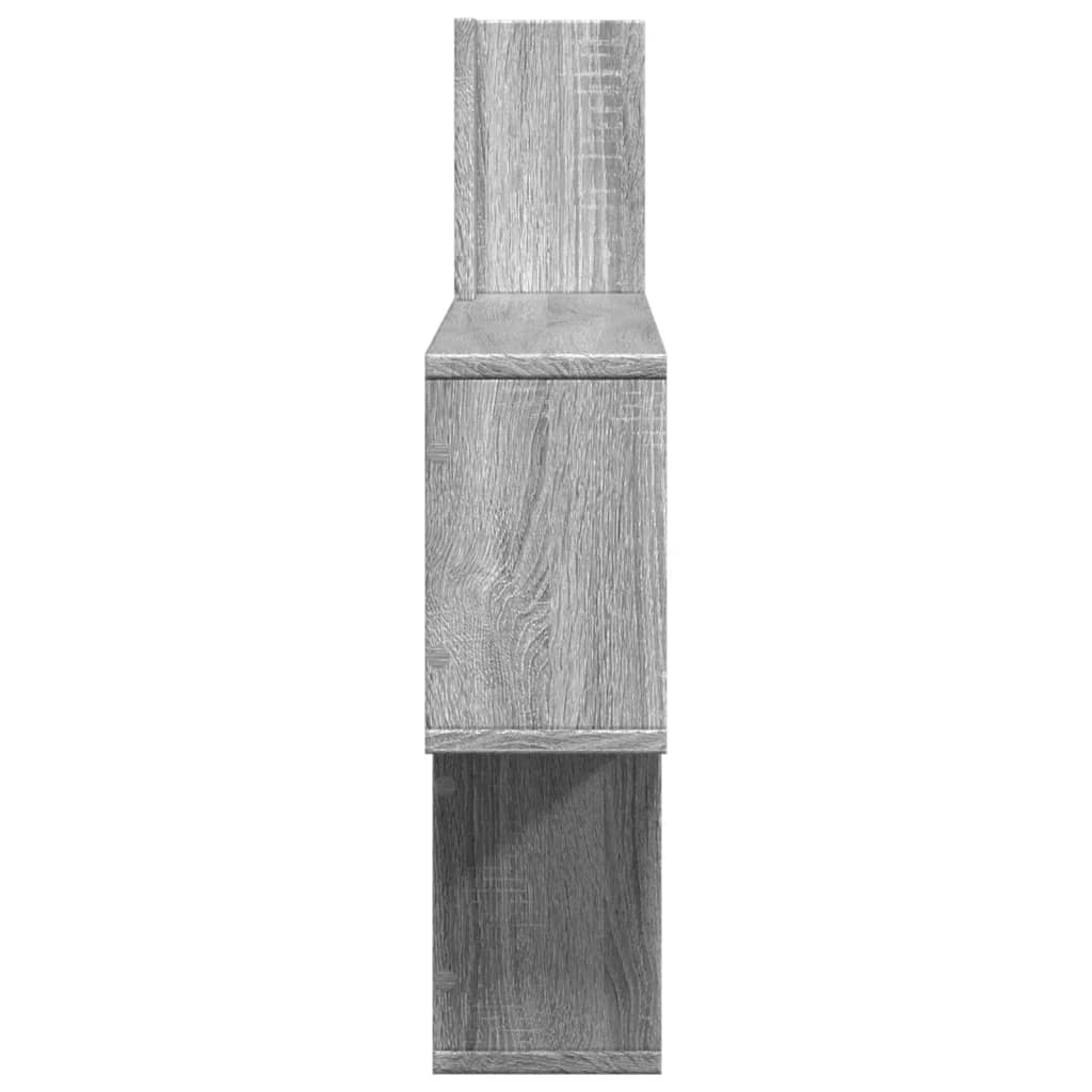 Scaffale a Muro Grigio Sonoma 100x15x70 cm in Truciolato