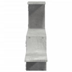 Scaffale a Muro Grigio Cemento 104x15x49 cm in Truciolato