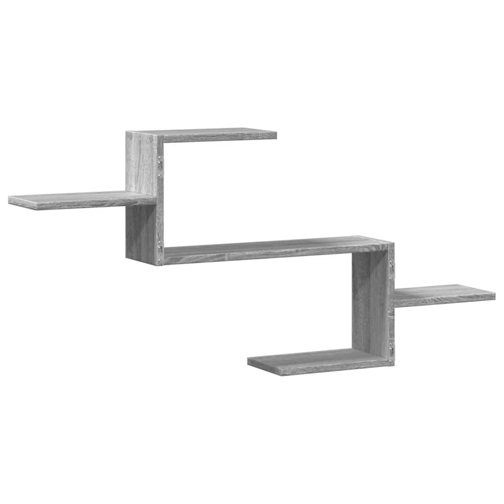 Mensola a Muro Grigio Sonoma 104x15x49 cm Legno Multistrato