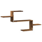 Scaffale a Parete Legno Vecchio 104x15x49 cm in Truciolato