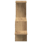 Scaffale a Parete Rovere Artigianale 104x15x49 cm in Truciolato