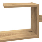 Scaffale a Parete Rovere Artigianale 104x15x49 cm in Truciolato