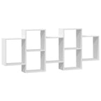 Scaffale a Parete Bianco 159x18x65 cm in Legno Multistrato