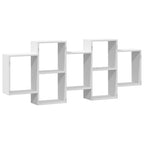 Scaffale a Parete Bianco 159x18x65 cm in Legno Multistrato
