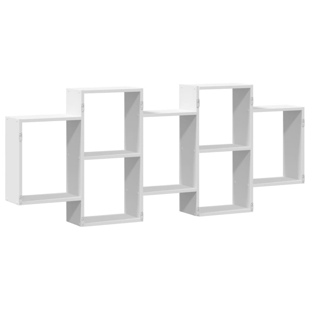 Scaffale a Parete Bianco 159x18x65 cm in Legno Multistrato