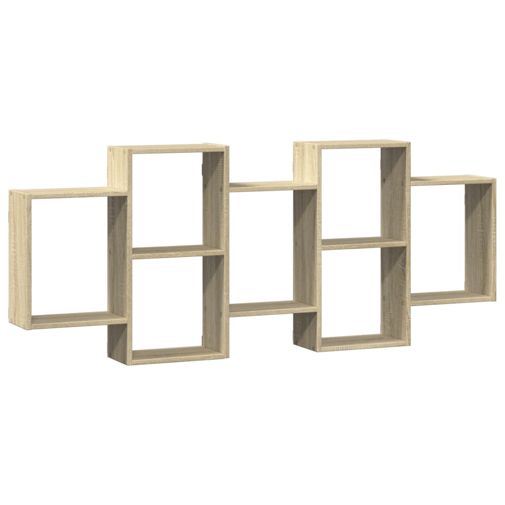 Scaffale a Parete Rovere Sonoma 159x18x65 cm in Truciolato