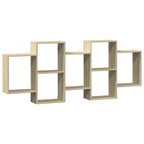 Scaffale a Parete Rovere Sonoma 159x18x65 cm in Truciolato