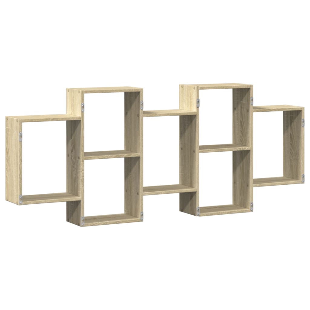 Scaffale a Parete Rovere Sonoma 159x18x65 cm in Truciolato