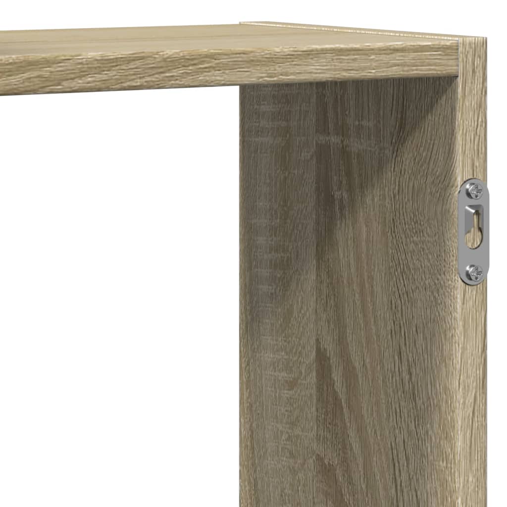 Scaffale a Parete Rovere Sonoma 159x18x65 cm in Truciolato