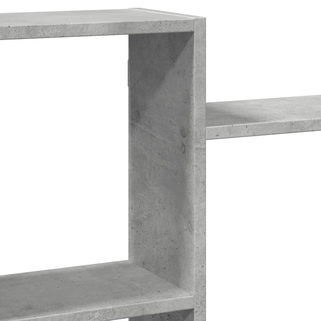 Scaffale a Muro Grigio Cemento 159x18x65 cm in Truciolato