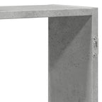 Scaffale a Muro Grigio Cemento 159x18x65 cm in Truciolato