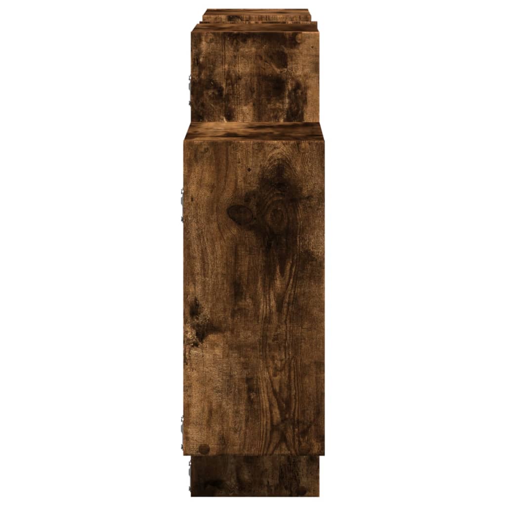 Mensola a Muro Rovere Fumo 159x18x65 cm in Truciolato
