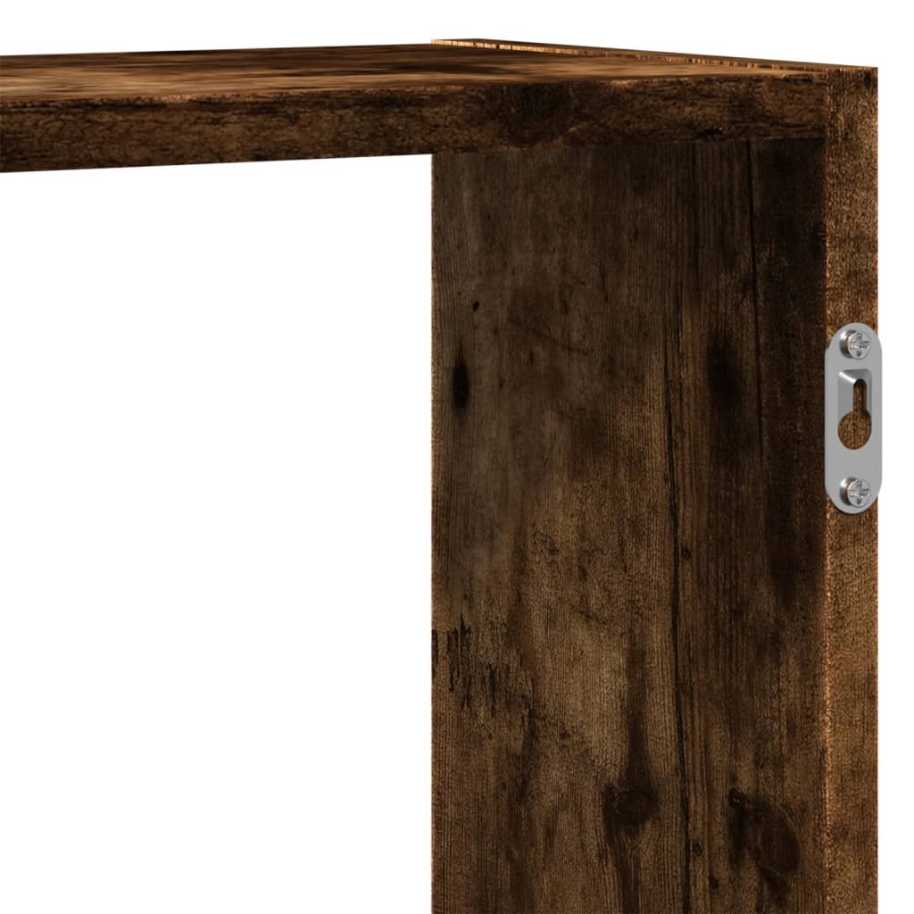 Mensola a Muro Rovere Fumo 159x18x65 cm in Truciolato