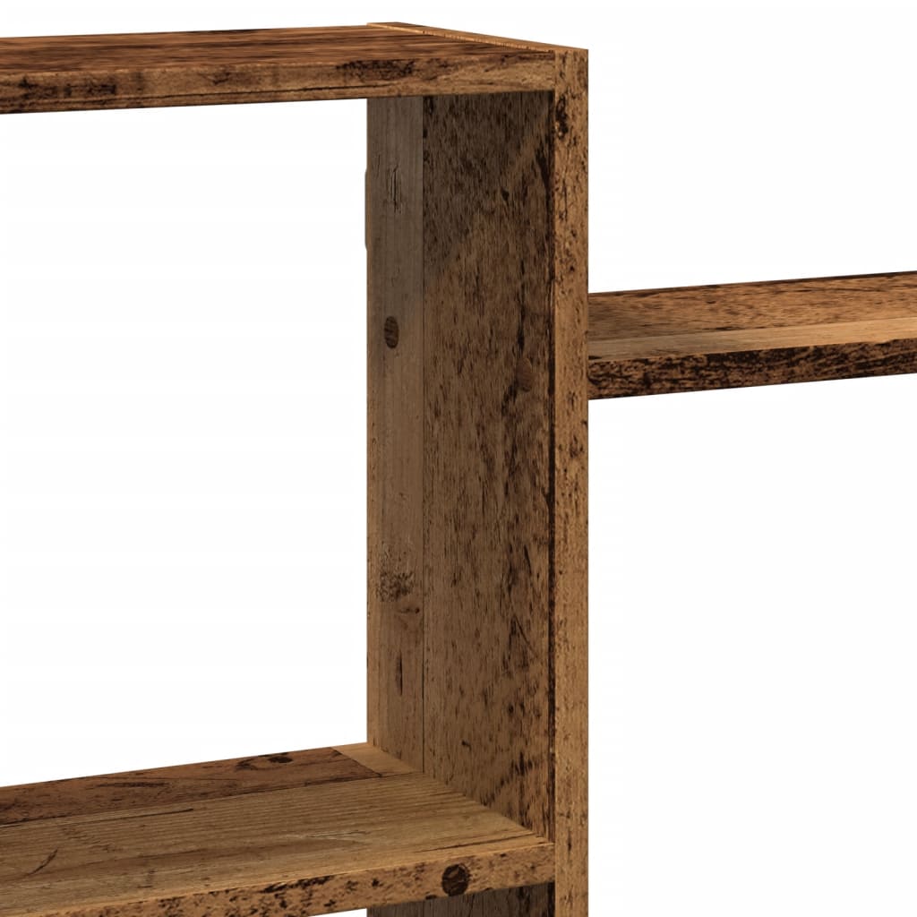 Scaffale a Parete Legno Vecchio 159x18x65 cm in Truciolato