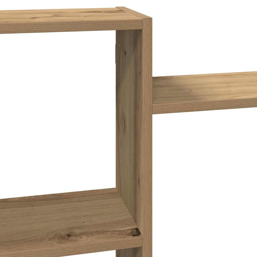 Scaffale a Parete Rovere Artigianale 159x18x65 cm in Truciolato