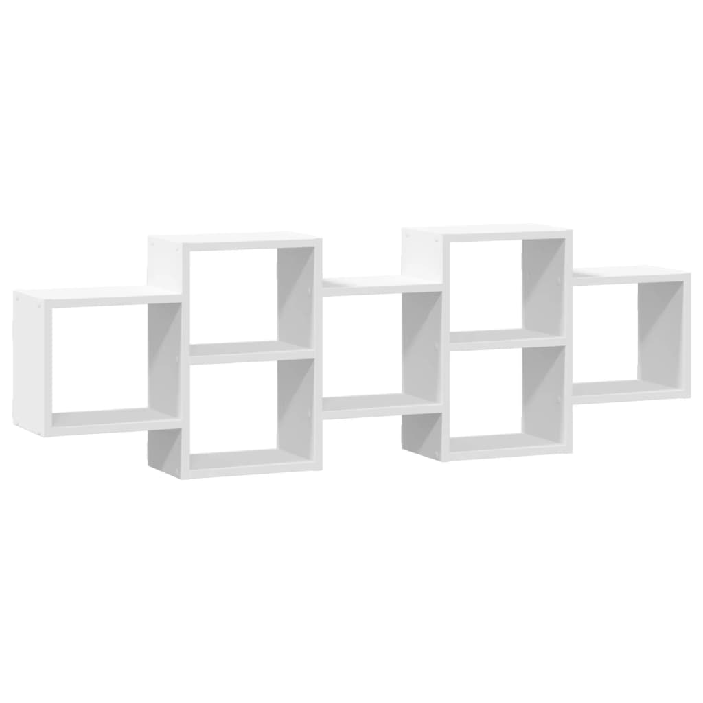 Scaffale a Parete Bianco 129x18x42 cm in Truciolato