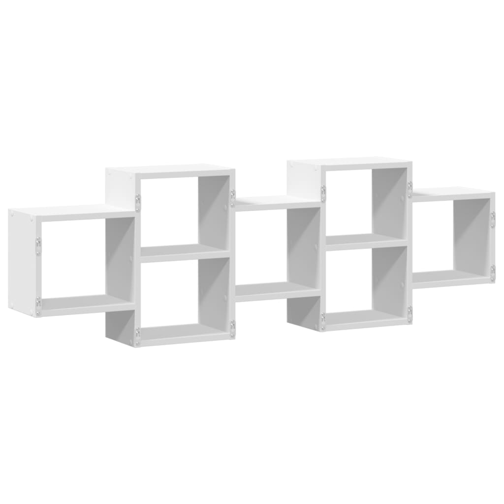 Scaffale a Parete Bianco 129x18x42 cm in Truciolato